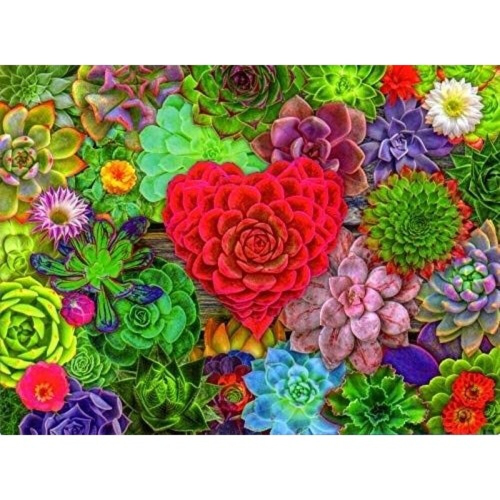 750-Piece Big Ben Jigsaw Puzzle Succlulent Love